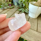 Clear Quartz Sleeping Cat Carving for Home Decor | Natural Healing Crystal Figurine | Spiritual Animal Totem | Crystal Gift Idea