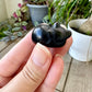 Black Obsidian Sleeping Cat Carving for Home Decor | Natural Healing Crystal Figurine | Spiritual Animal Totem | Protective Stone Gift