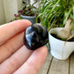 Black Obsidian Sleeping Cat Carving for Home Decor | Natural Healing Crystal Figurine | Spiritual Animal Totem | Protective Stone Gift