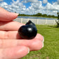 Black Obsidian Sleeping Cat Carving for Home Decor | Natural Healing Crystal Figurine | Spiritual Animal Totem | Protective Stone Gift