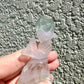 Fluorite Mermaid Carving, Ethereal Crystal Sculpture, Healing Crystal Decor, Unique Gift for Crystal Lovers, Mermaid Figurine Art