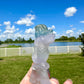 Fluorite Mermaid Carving, Ethereal Crystal Sculpture, Healing Crystal Decor, Unique Gift for Crystal Lovers, Mermaid Figurine Art