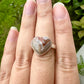 Laguna Lace Agate Sterling Silver Ring, Size 8.25, Unique Boho Statement Ring, Natural Gemstone Jewelry, Silver Ring for Women