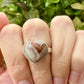 Laguna Lace Agate Sterling Silver Ring, Size 8.25, Unique Boho Statement Ring, Natural Gemstone Jewelry, Silver Ring for Women