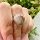 Laguna Lace Agate Sterling Silver Ring, Size 8.25, Unique Boho Statement Ring, Natural Gemstone Jewelry, Silver Ring for Women