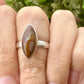 Laguna Lace Agate Sterling Silver Ring, Size 8, Unique Boho Statement Ring, Natural Gemstone Jewelry, Silver Ring for Women