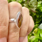 Laguna Lace Agate Sterling Silver Ring, Size 8, Unique Boho Statement Ring, Natural Gemstone Jewelry, Silver Ring for Women