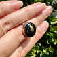 Sterling Silver Nuummite Ring, Size 7.25, Unique Crystal Statement Ring, Natural Gemstone Jewelry, Silver Ring for Women