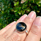 Sterling Silver Nuummite Ring, Size 7.25, Unique Crystal Statement Ring, Natural Gemstone Jewelry, Silver Ring for Women