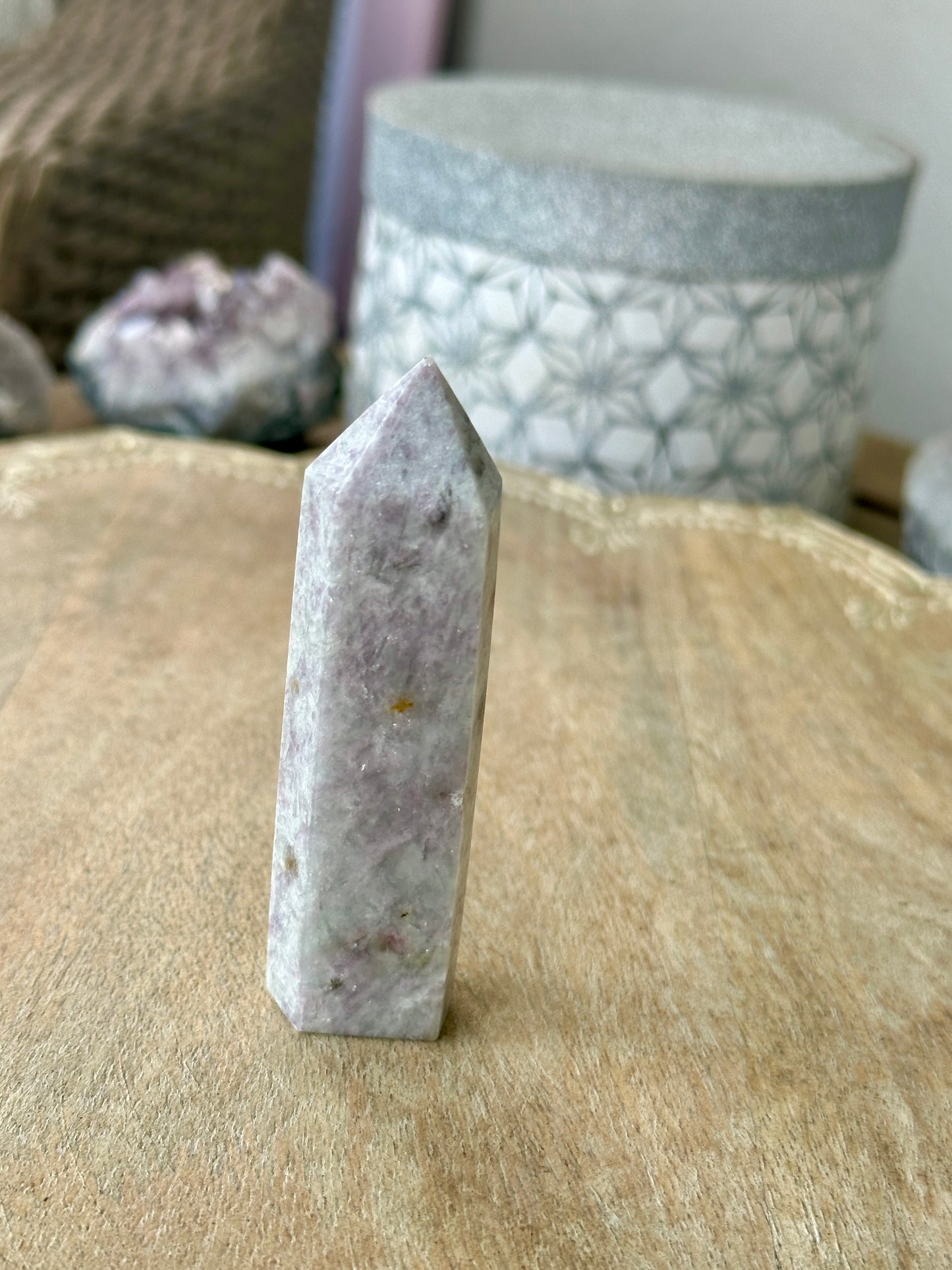 Pink Tourmaline Tower - Radiant Gemstone Obelisk for Emotional Healing & Love, Handcrafted Crystal Point, Serene Energy Decor Piece