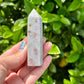 Pink Tourmaline Tower - Radiant Gemstone Obelisk for Emotional Healing & Love, Handcrafted Crystal Point, Serene Energy Decor Piece