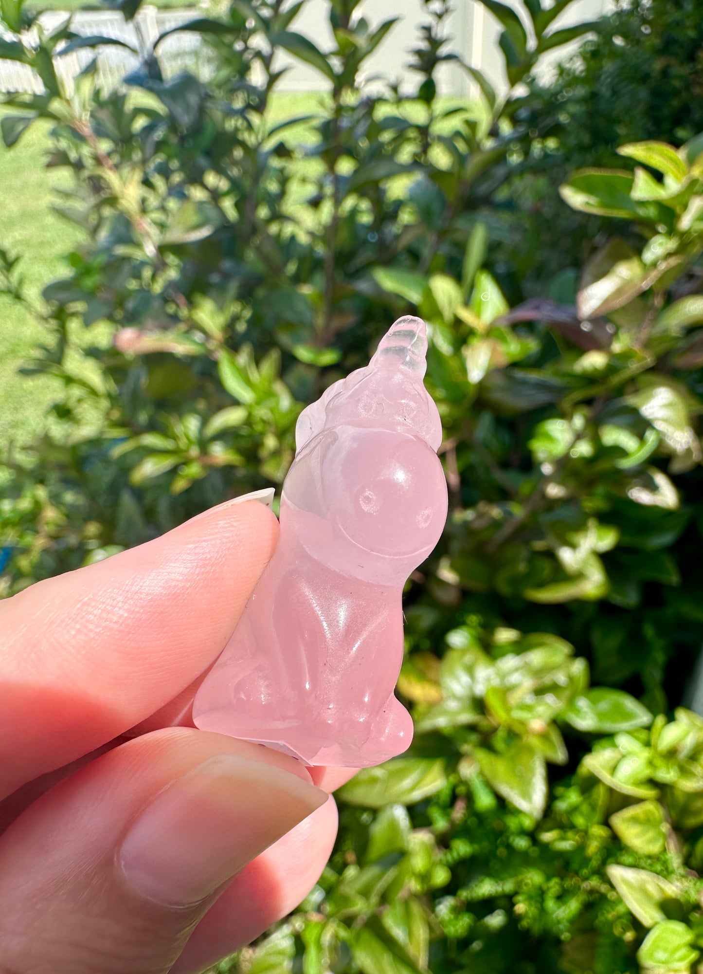 Rose Quartz Unicorn Figurine, Healing Crystal Unicorn Statue, Spiritual Decor, Unique Gift for Crystal Lovers, Rose Quartz Sculpture