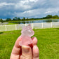 Rose Quartz Unicorn Figurine, Healing Crystal Unicorn Statue, Spiritual Decor, Unique Gift for Crystal Lovers, Rose Quartz Sculpture