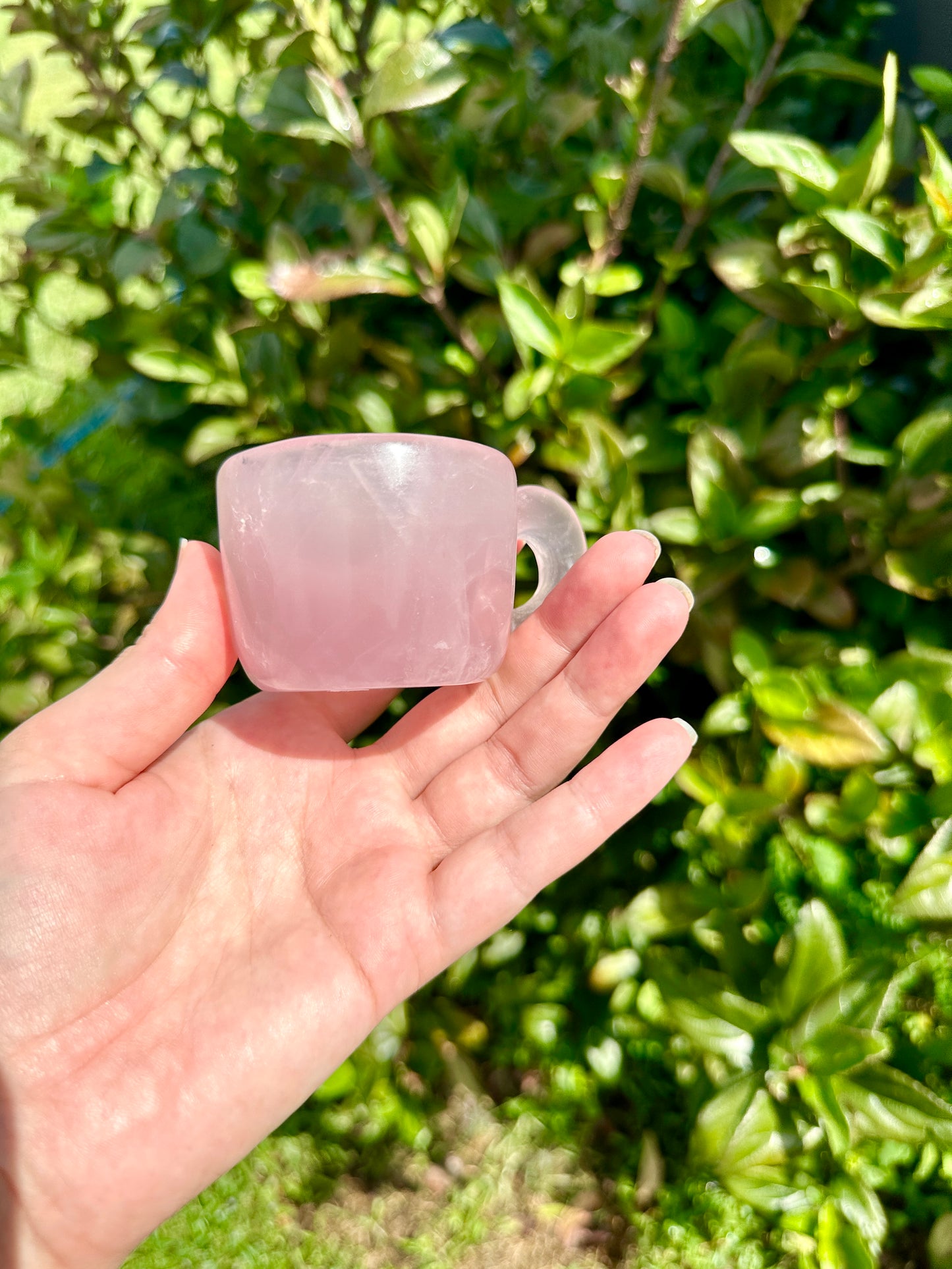 Rose Quartz Cup, Healing Crystal Drinkware, Unique Rose Quartz Chalice, Spiritual Gift for Crystal Lovers, Natural Stone Mug