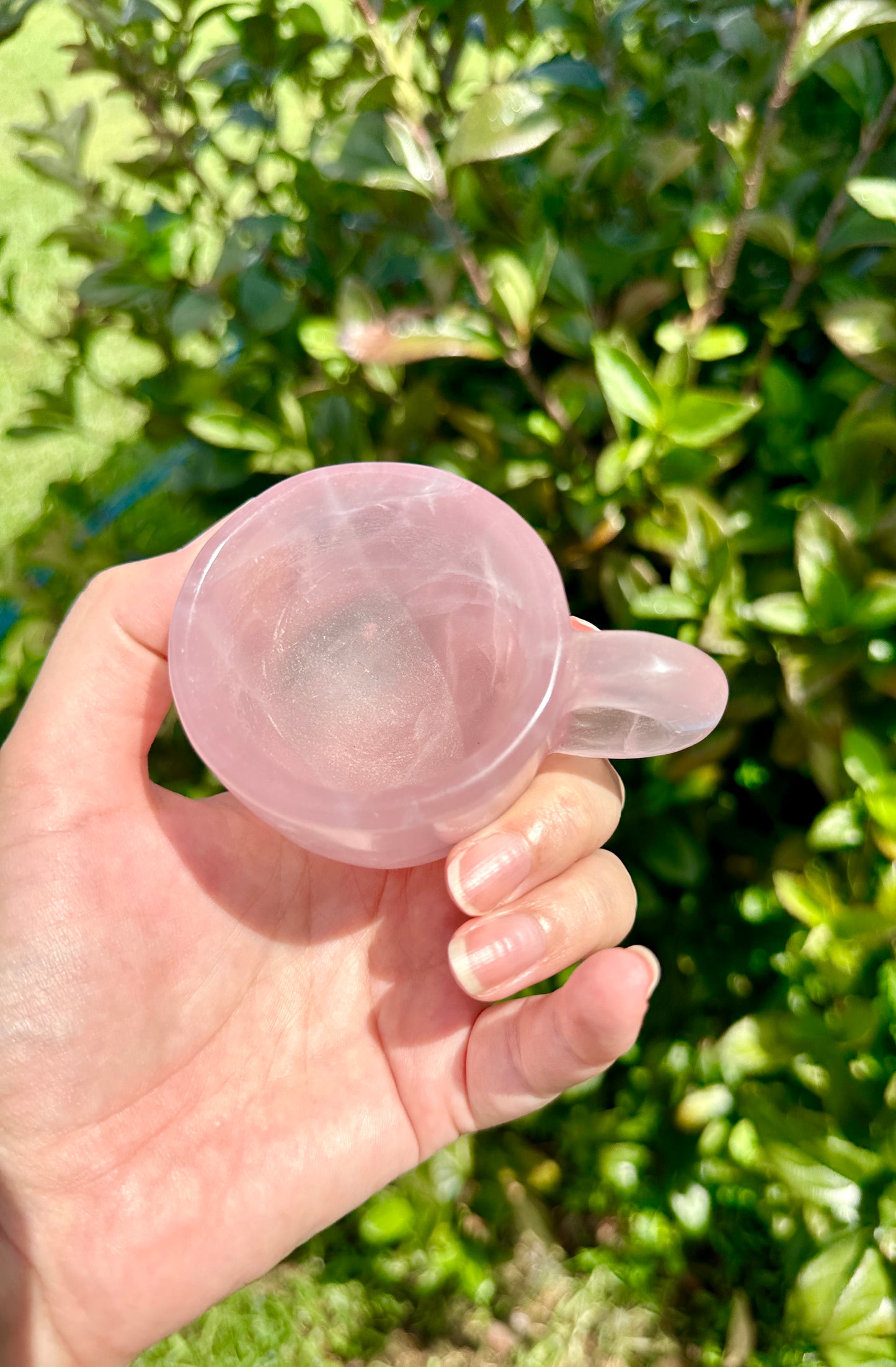 Rose Quartz Cup, Healing Crystal Drinkware, Unique Rose Quartz Chalice, Spiritual Gift for Crystal Lovers, Natural Stone Mug