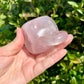 Rose Quartz Cup, Healing Crystal Drinkware, Unique Rose Quartz Chalice, Spiritual Gift for Crystal Lovers, Natural Stone Mug