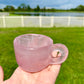 Rose Quartz Cup, Healing Crystal Drinkware, Unique Rose Quartz Chalice, Spiritual Gift for Crystal Lovers, Natural Stone Mug