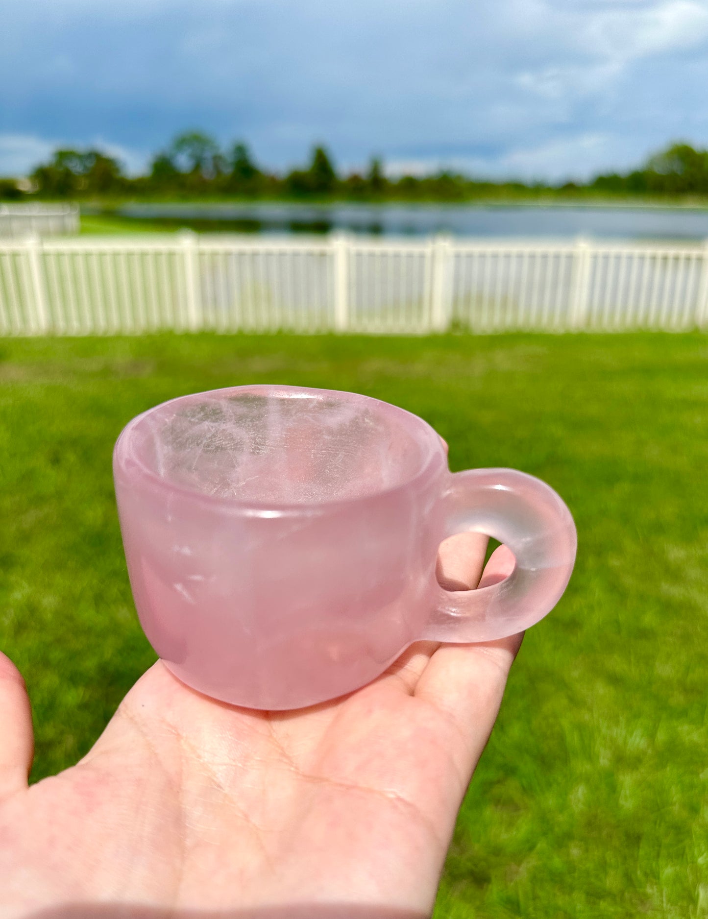 Rose Quartz Cup, Healing Crystal Drinkware, Unique Rose Quartz Chalice, Spiritual Gift for Crystal Lovers, Natural Stone Mug