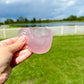 Rose Quartz Cup, Healing Crystal Drinkware, Unique Rose Quartz Chalice, Spiritual Gift for Crystal Lovers, Natural Stone Mug