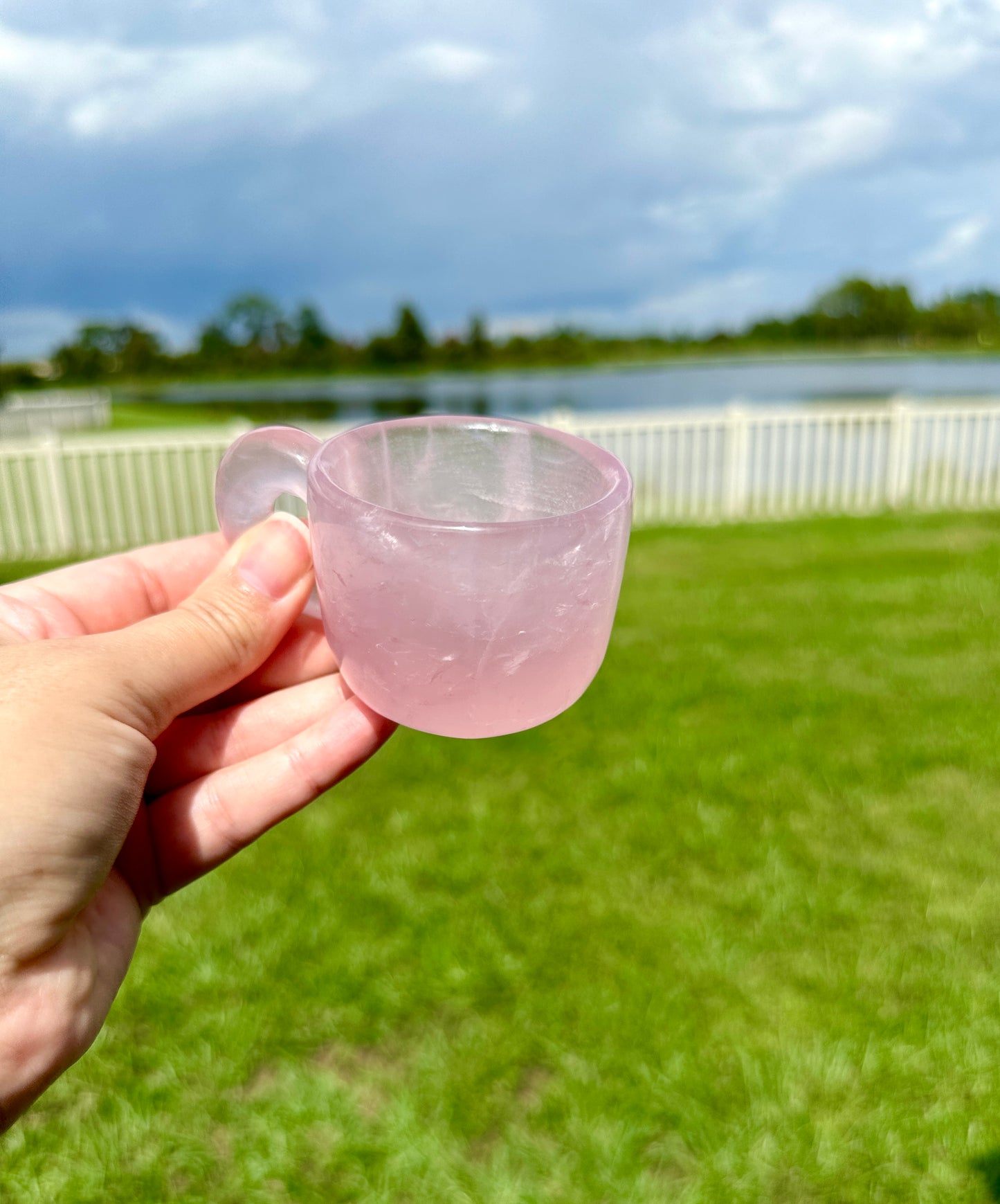 Rose Quartz Cup, Healing Crystal Drinkware, Unique Rose Quartz Chalice, Spiritual Gift for Crystal Lovers, Natural Stone Mug