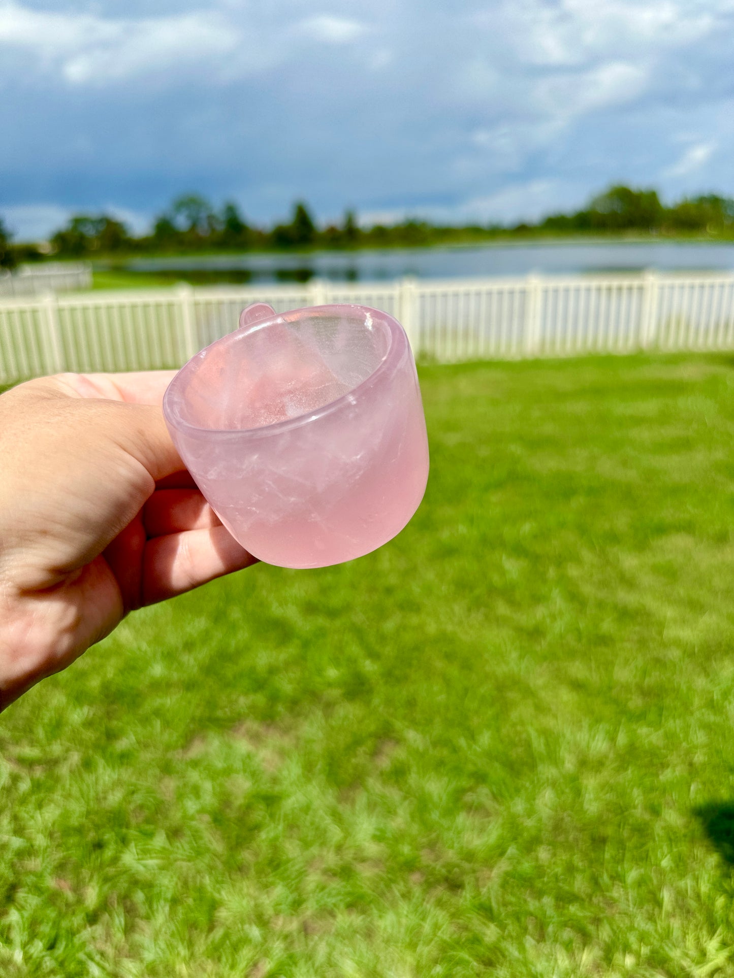 Rose Quartz Cup, Healing Crystal Drinkware, Unique Rose Quartz Chalice, Spiritual Gift for Crystal Lovers, Natural Stone Mug