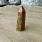 Captivating Unakite Tower - Harmonize Balance & Emotional Healing, A Gemstone Beacon of Growth and Heart Chakra Activation for Home and Spirit