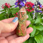 Captivating Unakite Tower - Harmonize Balance & Emotional Healing, A Gemstone Beacon of Growth and Heart Chakra Activation for Home and Spirit