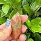 Captivating Unakite Tower - Harmonize Balance & Emotional Healing, A Gemstone Beacon of Growth and Heart Chakra Activation for Home and Spirit