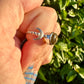 Labradorite Triple Moon Goddess Ring Size 7 - Mystical Silver Jewelry for Lunar Lovers and Wiccan Enthusiasts, Perfect for Spiritual Empowerment