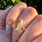 Citrine Sterling Silver Ring Size 7.25 - Elegant Jewelry for Prosperity and Joy, Perfect for Enhancing Positive Energy and Personal Style