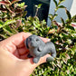 Black Obsidian Dachshund Dog Figurine, Unique Gemstone Dog Statue, Healing Crystal Doxie Sculpture, Perfect Pet Lover Gift