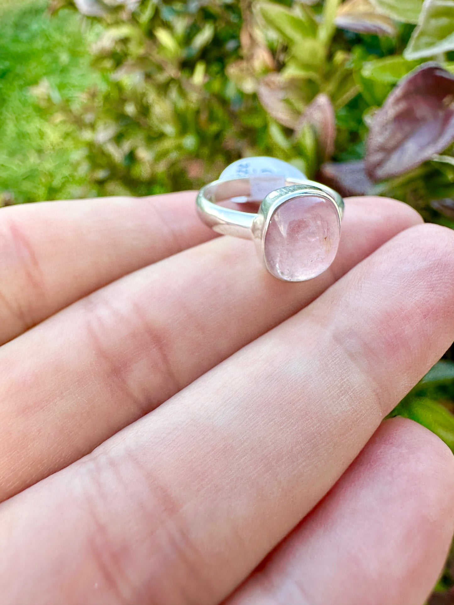 Sterling Silver Morganite Ring Size 6, Elegant Morganite Engagement Ring, Delicate Pink Gemstone Ring, Perfect Anniversary Gift