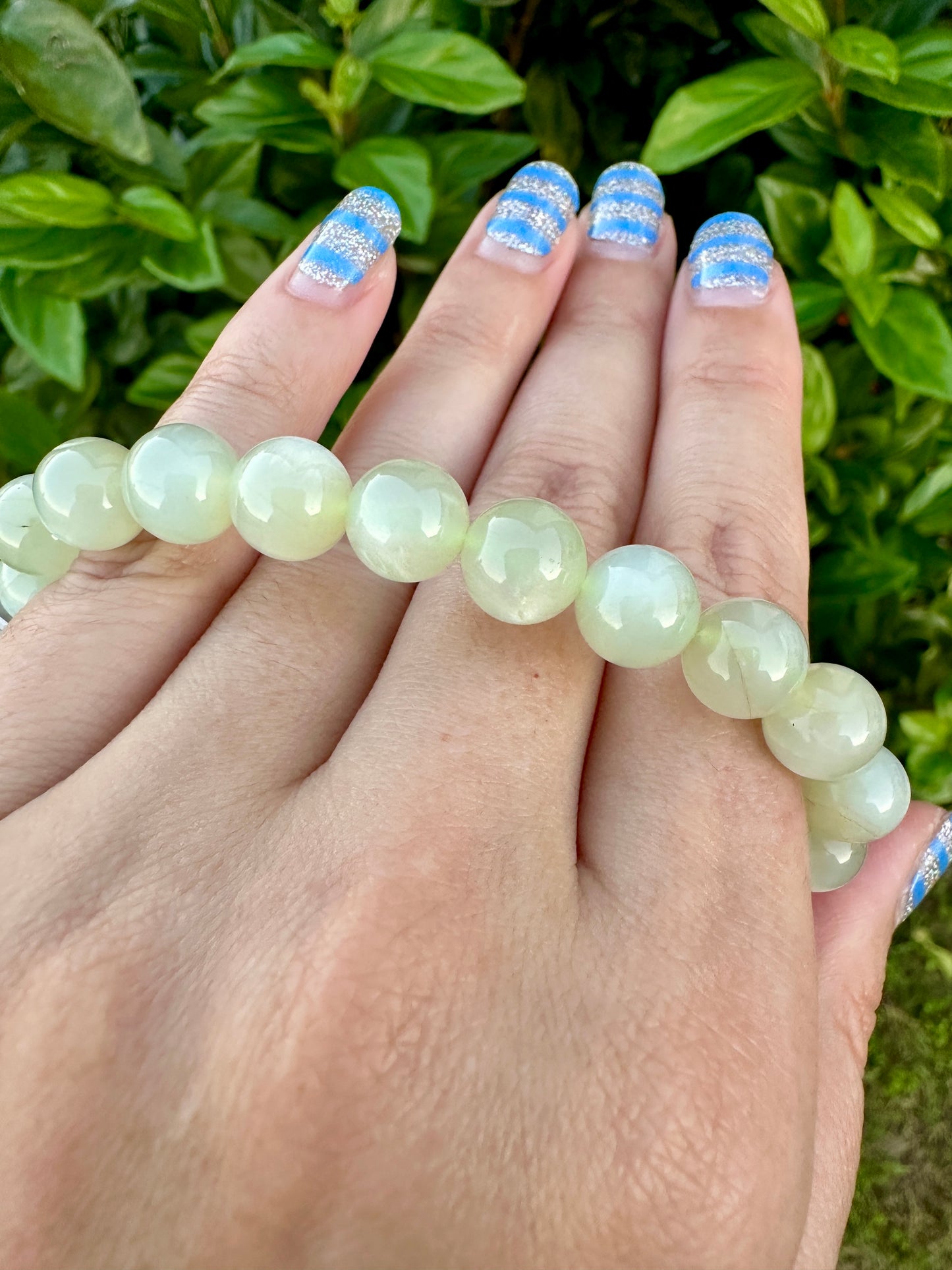 Green Moonstone Beaded Bracelet - Radiate Serenity and Feminine Energy, Perfect for Enhancing Intuition and Emotional Balance, Ideal for Daily Wear