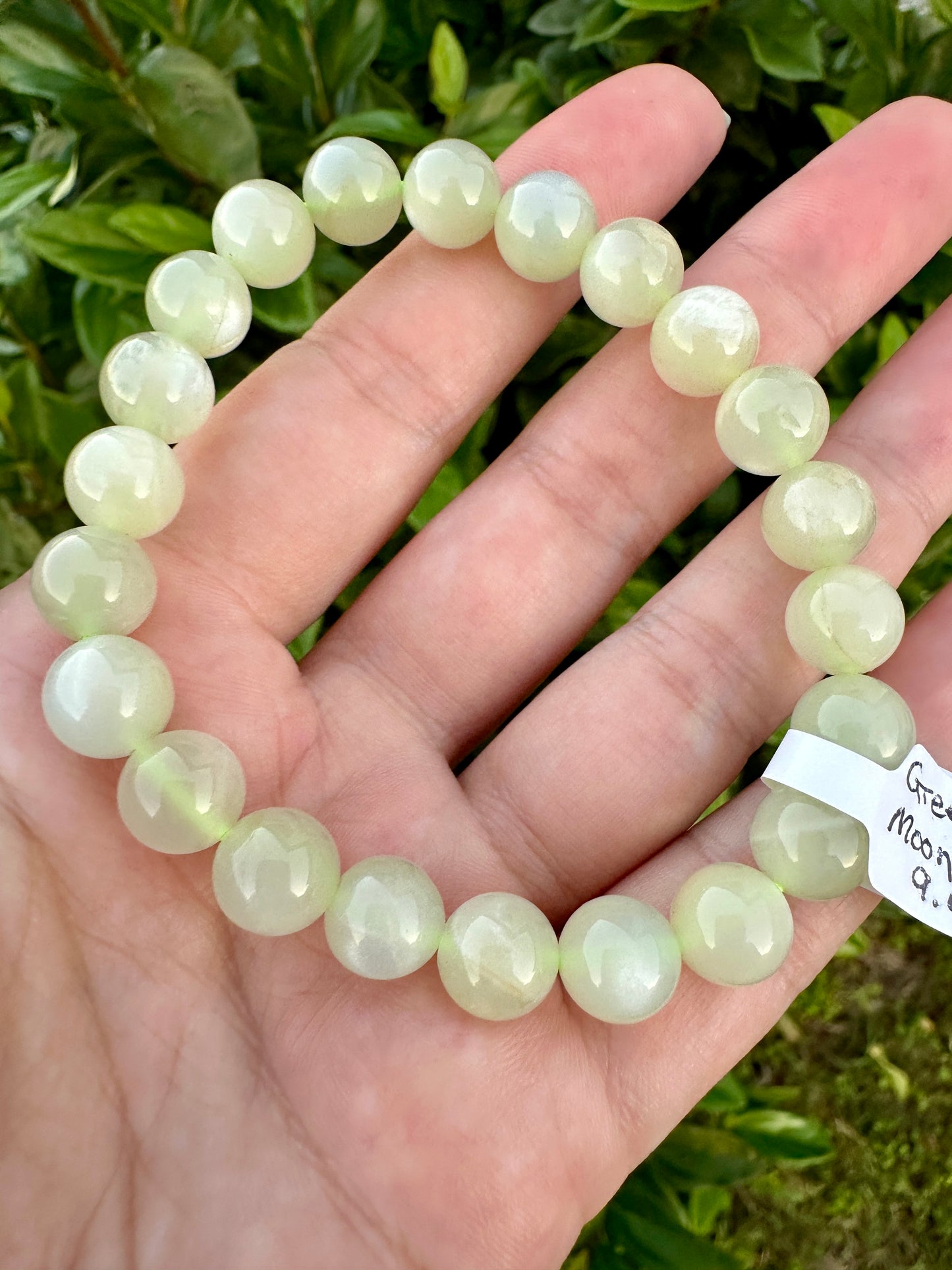 Green Moonstone Beaded Bracelet - Radiate Serenity and Feminine Energy, Perfect for Enhancing Intuition and Emotional Balance, Ideal for Daily Wear