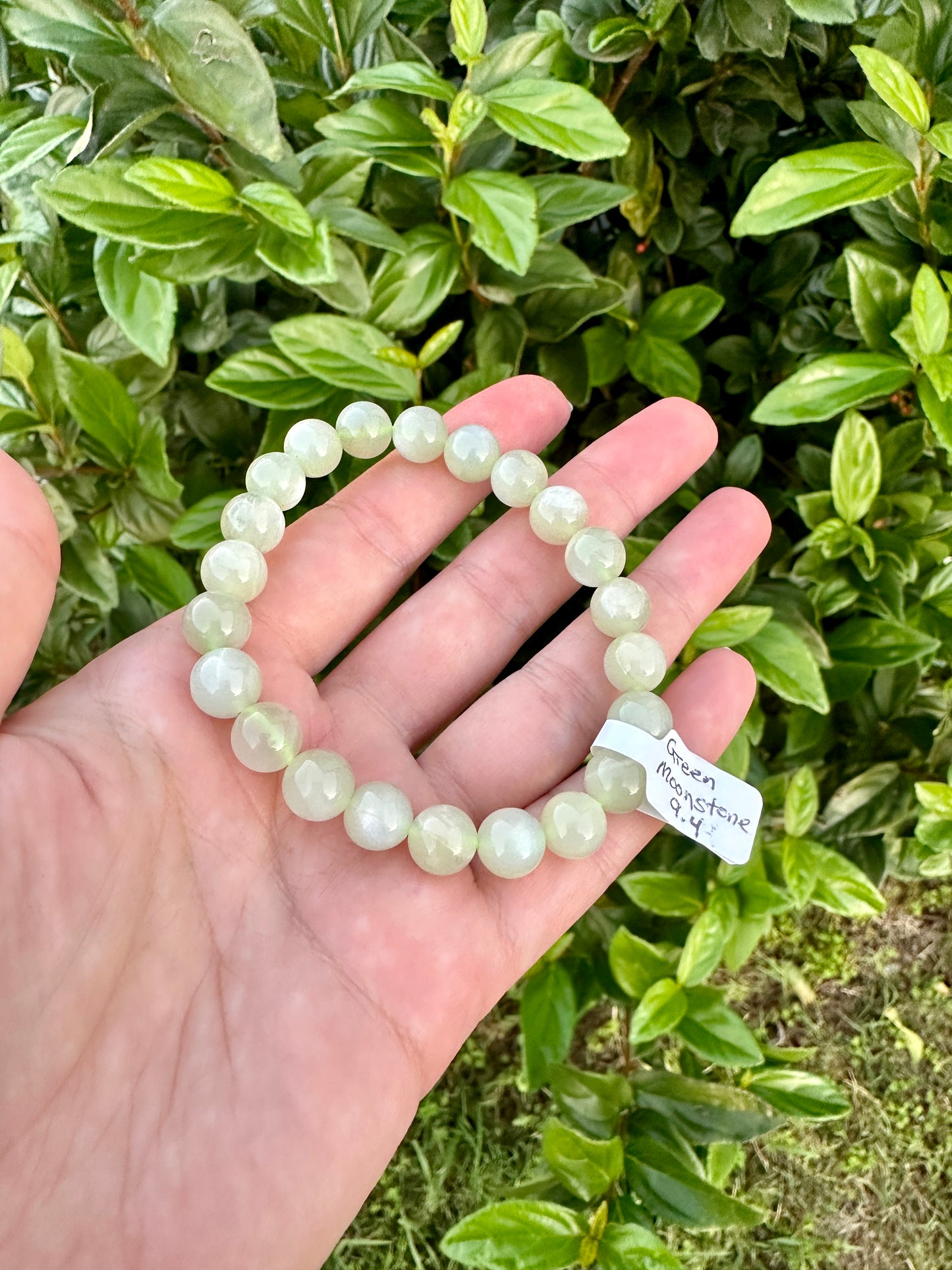 Green Moonstone Beaded Bracelet - Radiate Serenity and Feminine Energy, Perfect for Enhancing Intuition and Emotional Balance, Ideal for Daily Wear