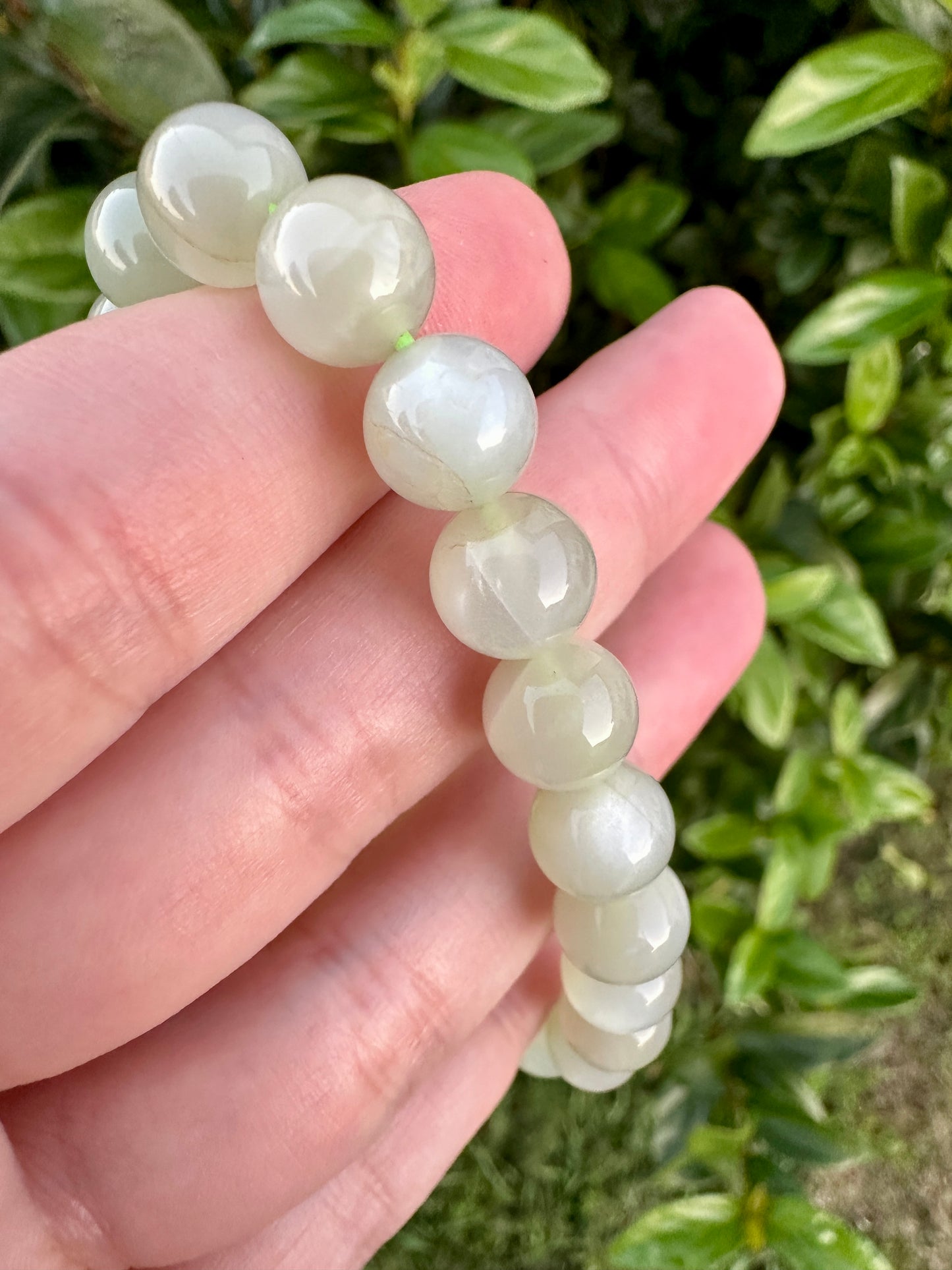 Green Moonstone Beaded Bracelet - Radiate Serenity and Feminine Energy, Perfect for Enhancing Intuition and Emotional Balance, Ideal for Daily Wear