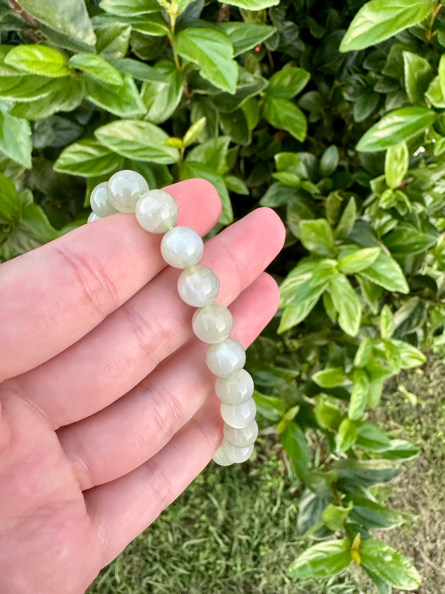 Green Moonstone Beaded Bracelet - Radiate Serenity and Feminine Energy, Perfect for Enhancing Intuition and Emotional Balance, Ideal for Daily Wear