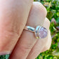 Sterling Silver Morganite Ring Size 6, Elegant Morganite Engagement Ring, Delicate Pink Gemstone Ring, Perfect Anniversary Gift