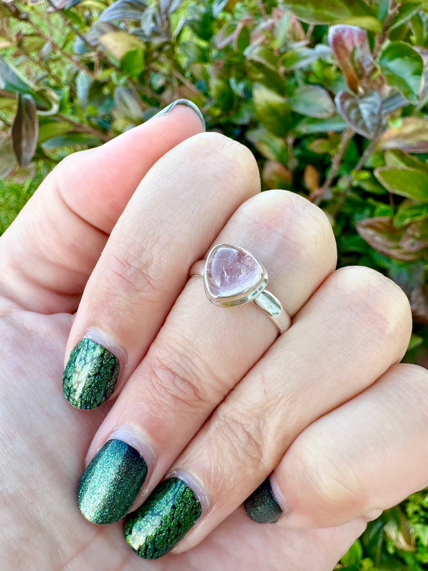 Sterling Silver Morganite Ring Size 7.25, Elegant Morganite Engagement Ring, Delicate Pink Gemstone Ring, Perfect Anniversary Gift