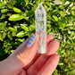 Crackle Quartz Tower - Energizing Crystal Point for Amplifying Intentions and Cleansing Spaces, Perfect for Meditation and Home Decor