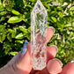 Crackle Quartz Tower - Energizing Crystal Point for Amplifying Intentions and Cleansing Spaces, Perfect for Meditation and Home Decor