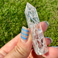 Crackle Quartz Tower - Energizing Crystal Point for Amplifying Intentions and Cleansing Spaces, Perfect for Meditation and Home Decor