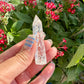 Crackle Quartz Tower - Energizing Crystal Point for Amplifying Intentions and Cleansing Spaces, Perfect for Meditation and Home Decor