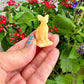 Yellow Calcite Sphinx Cat Carving - Radiate Warmth and Intellectual Power, Perfect for Enhancing Creativity and Self-Confidence in Home or Office