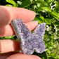 Uruguayan Amethyst Druzy Butterfly - Captivating Gemstone Art for Tranquility and Spiritual Awakening, Perfect for Collectors and Home Decor