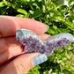 Uruguayan Amethyst Druzy Butterfly - Captivating Gemstone Art for Tranquility and Spiritual Awakening, Perfect for Collectors and Home Decor