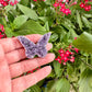 Uruguayan Amethyst Druzy Butterfly - Captivating Gemstone Art for Tranquility and Spiritual Awakening, Perfect for Collectors and Home Decor