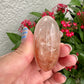 Fire Quartz Palm Stone - Ignite Passion and Energy, Perfect for Enhancing Focus and Creativity, Ideal for Meditation and Emotional Balance