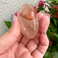 Fire Quartz Palm Stone - Ignite Passion and Energy, Perfect for Enhancing Focus and Creativity, Ideal for Meditation and Emotional Balance