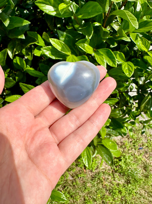 Orca Agate Heart - Dive into Emotional Healing and Oceanic Serenity, Perfect for Love and Calmness, Ideal for Meditation and Romantic Decor